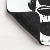 Osterinsel Moai mit Kopfhörern Mousepad (Ecke)