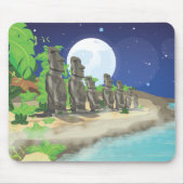 Osterinsel Moai Mousepad (Vorne)