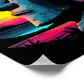 Osterinsel Moai Poster (Ecke)