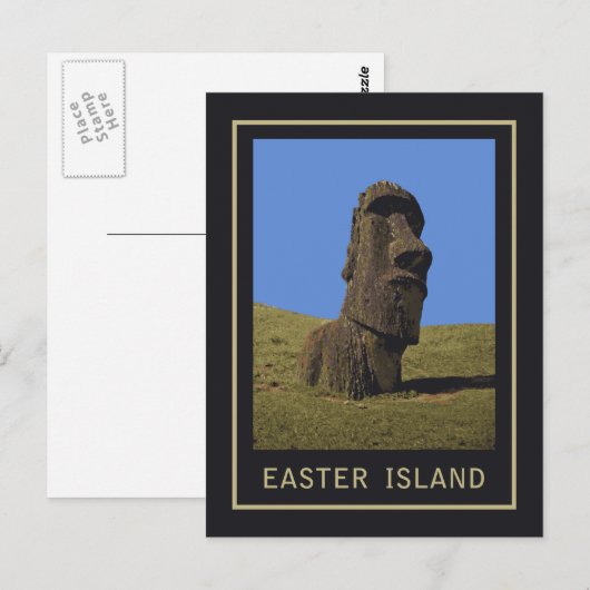 Osterinsel Moai Postkarte (Vorne/Hinten)