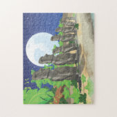 Osterinsel Moai Puzzle (Vertikal)