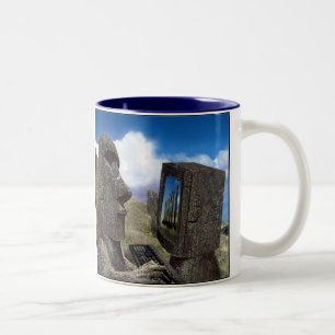 Osterinsel-on-line-Schale Zweifarbige Tasse