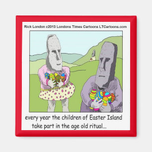 Osterinsel-Ostereier-Suche Kühlschrankmagnet