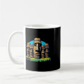 Osterinsel-Ostertag der Moai Heads Niedlich Kaffeetasse (Links)
