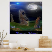 Osterinsel-Poster Poster (Küche)