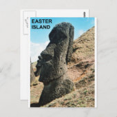 Osterinsel Postkarte (Vorne/Hinten)