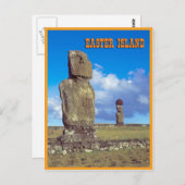 Osterinsel Postkarte (Vorne/Hinten)