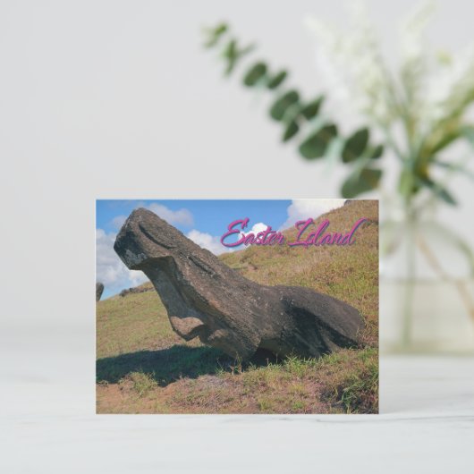 Osterinsel (Rapa Nui) Chile Postkarte (Stehend Vorderseite)