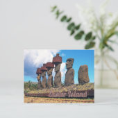 Osterinsel (Rapa Nui) Chile Postkarte (Stehend Vorderseite)