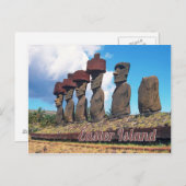 Osterinsel (Rapa Nui) Chile Postkarte (Vorne/Hinten)