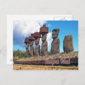 Osterinsel (Rapa Nui) Postkarte (Vorne/Hinten)