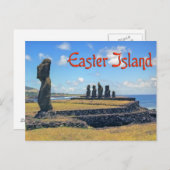Osterinsel (Rapa Nui) Postkarte (Vorne/Hinten)
