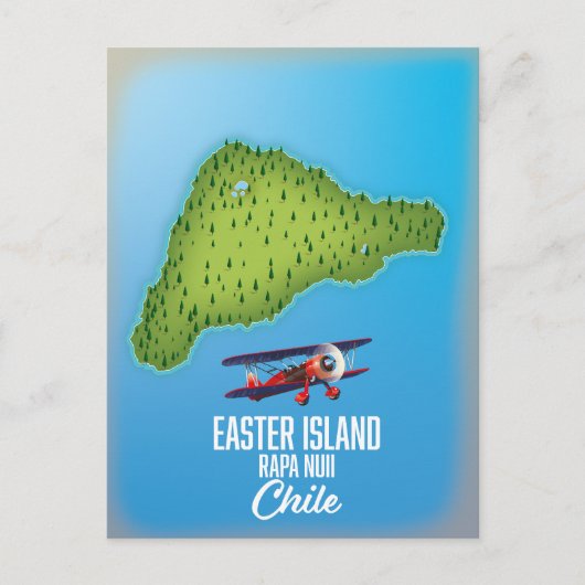 Osterinsel Rapi Nuii Karte (Vorderseite)
