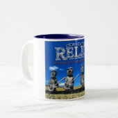 Osterinsel-Relikte Zweifarbige Tasse (Vorderseite Links)