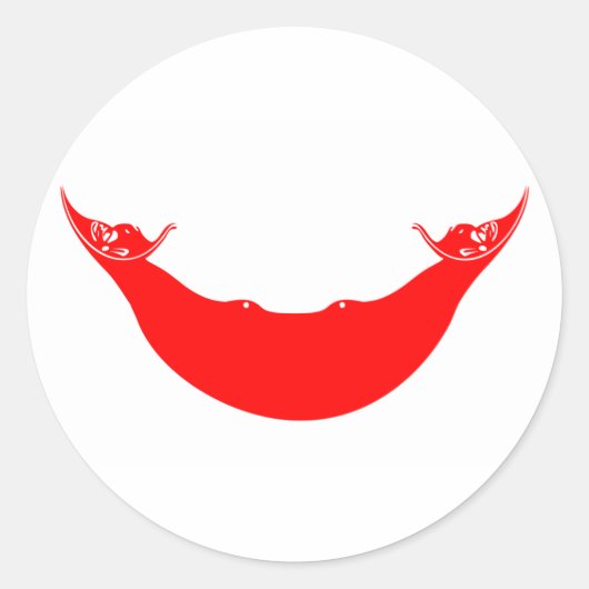 Osterinsel Runder Aufkleber (Vorderseite)