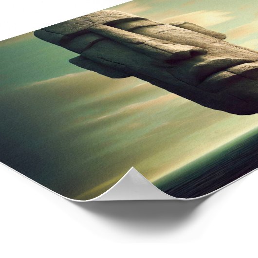 Osterinsel-Statue Der Moai Poster (Ecke)