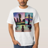 Osterinsel-Typen T-Shirt (Vorderseite)