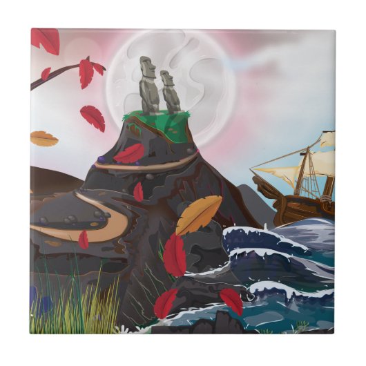 Osterinselabenteuer Fliese (Vorderseite)