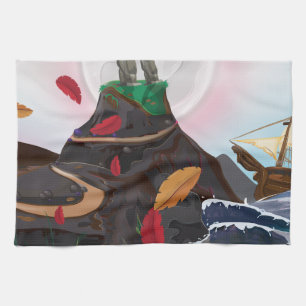 Osterinselabenteuer Küchentuch