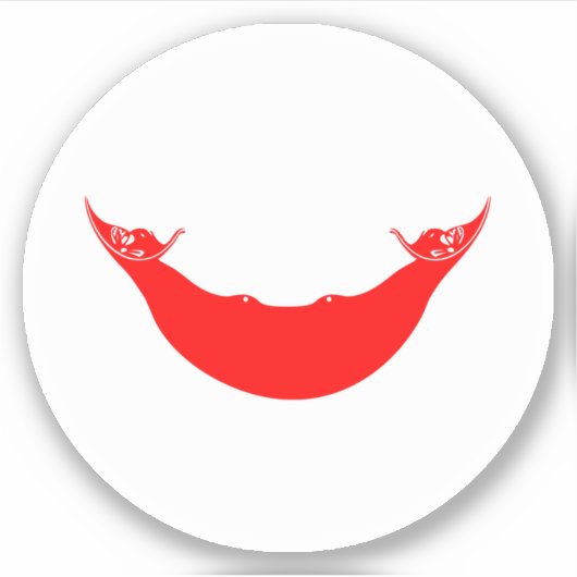 Osterinselflagge Aufkleber (Vorderseite)