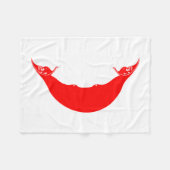 Osterinselflagge Fleecedecke (Vorderseite (Horizontal))
