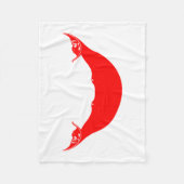 Osterinselflagge Fleecedecke (Vorderseite)