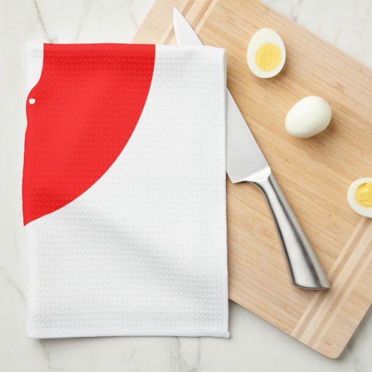 Osterinselflagge Geschirrtuch (Viertel Falte)