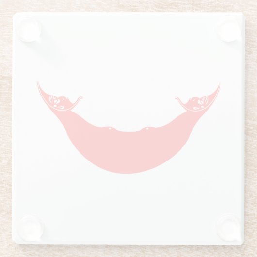 Osterinselflagge Glasuntersetzer (Rückseite)