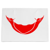 Osterinselflagge Große Geschenktüte (Vorderseite)