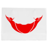Osterinselflagge Große Geschenktüte (Rückseite)