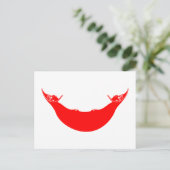 Osterinselflagge Postkarte (Stehend Vorderseite)