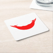 Osterinselflagge Rechteckiger Pappuntersetzer (angewinkelt)