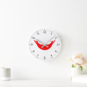 Osterinselflagge Runde Wanduhr (Zuhause)