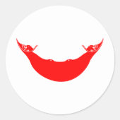 Osterinselflagge Runder Aufkleber (Vorderseite)