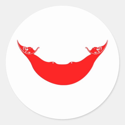 Osterinselflagge Runder Aufkleber (Vorderseite)