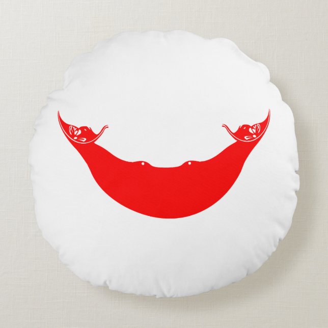 Osterinselflagge Rundes Kissen (Vorderseite)