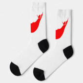 Osterinselflagge Socken (Linkes Detail)