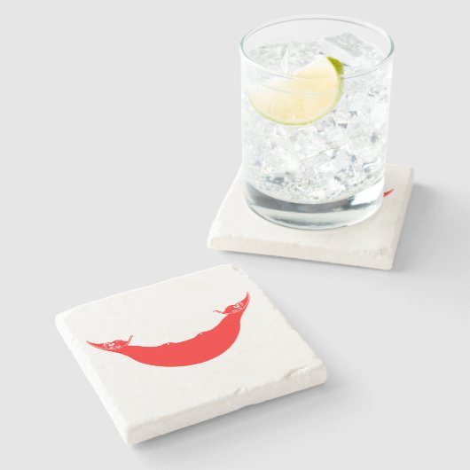 Osterinselflagge Steinuntersetzer (Seitenansicht)