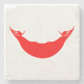 Osterinselflagge Steinuntersetzer (Vorderseite)