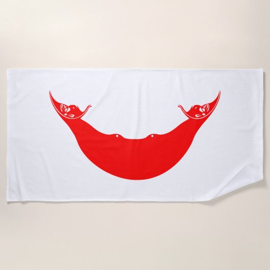 Osterinselflagge Strandtuch (Vorderseite)