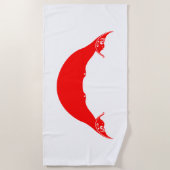 Osterinselflagge Strandtuch (Vorderseite)