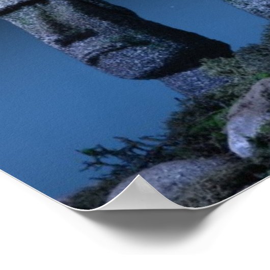 Osterinselköpfe Poster (Ecke)