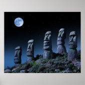 Osterinselköpfe Poster (Vorne)