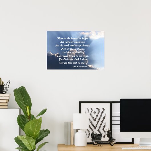 Osterinspirierendes Poster (Heimbüro)