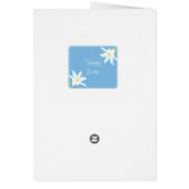 Osterische Blume auf Light Blue (Hinten)