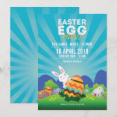 Osterische Party Einladung (Vorne/Hinten)