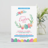 Osterische Party Einladung (Stehend Vorderseite)