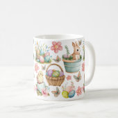 Osterische Tasse, glückliche Ostern, Frühjahr Kaffeetasse (VorderseiteRechts)