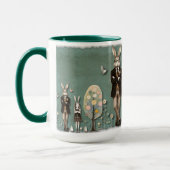 Osterische Tasse - Weltbeherrschung - Ein Ei nach (Links)