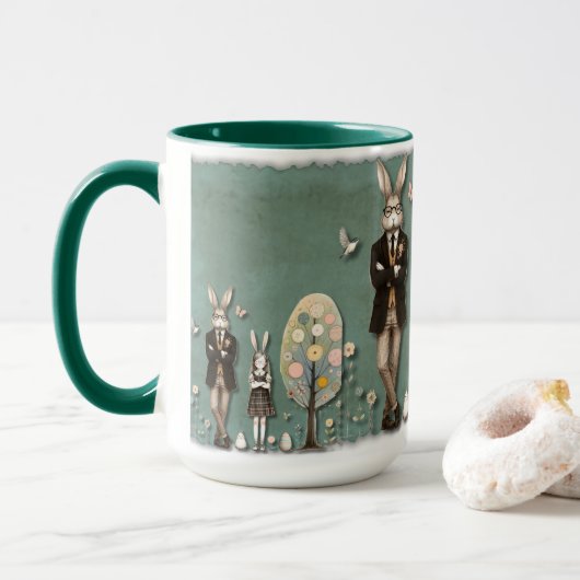 Osterische Tasse - Weltbeherrschung - Ein Ei nach (Mit Donut)